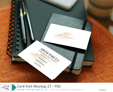 طرح لایه باز پیش نمایش کارت ویزیت – Card Visit Mockup 27|رضاگرافیک